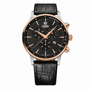 Rosaforgyldt Quartz Herre ur fra Cover, CO185.08